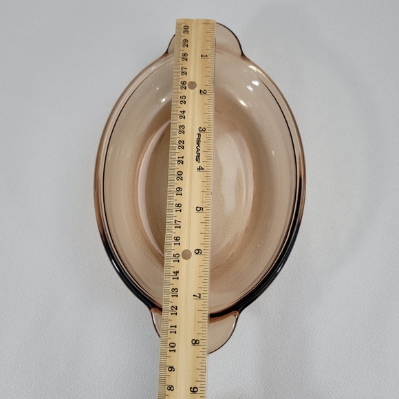 Corningware Visions Oval Amber Glass V- 14-B Dish - Picture 8 of 11